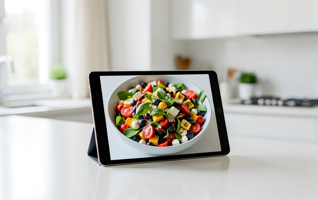 Ernährungs-Coaching auf dem Tablet